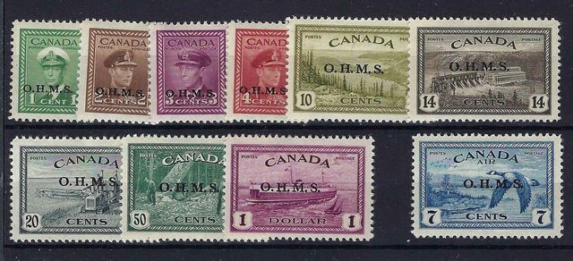 Image of Canada SG O162/71 UMM British Commonwealth Stamp